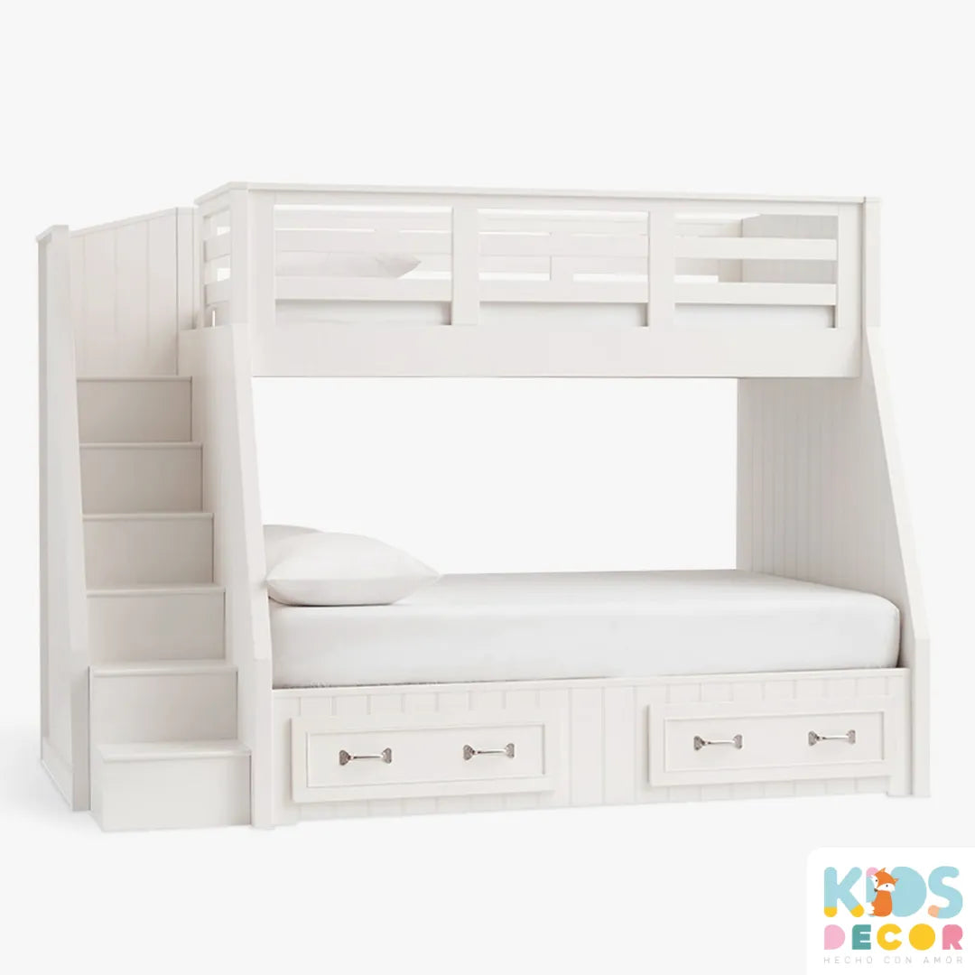 Cama Litera Doble con Escalera - Kids Decor Colombia