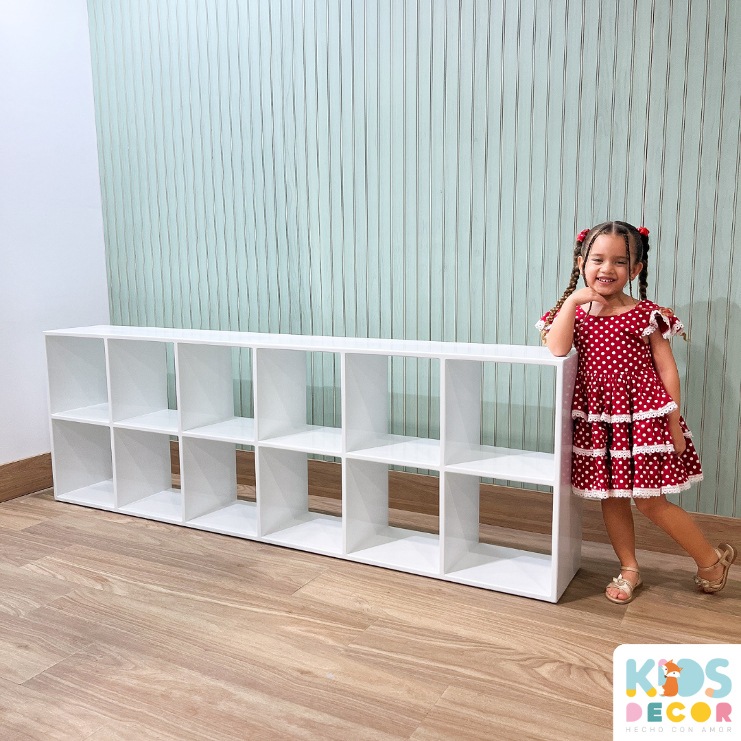 Organizador de Juguetes Montessori Extra Grande de 12 Espacios - Kids Decor Colombia