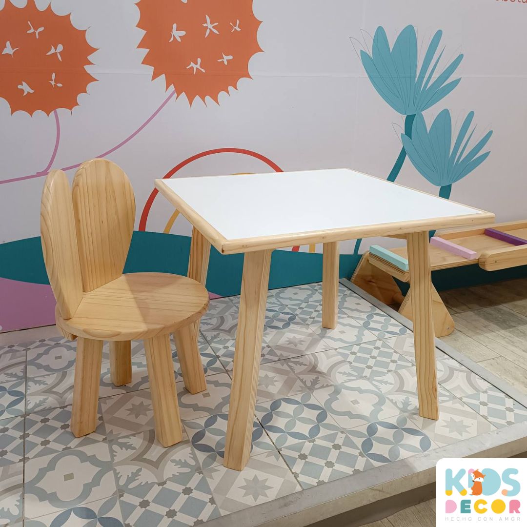Mesa Cuadrada Infantil - Kids Decor Colombia