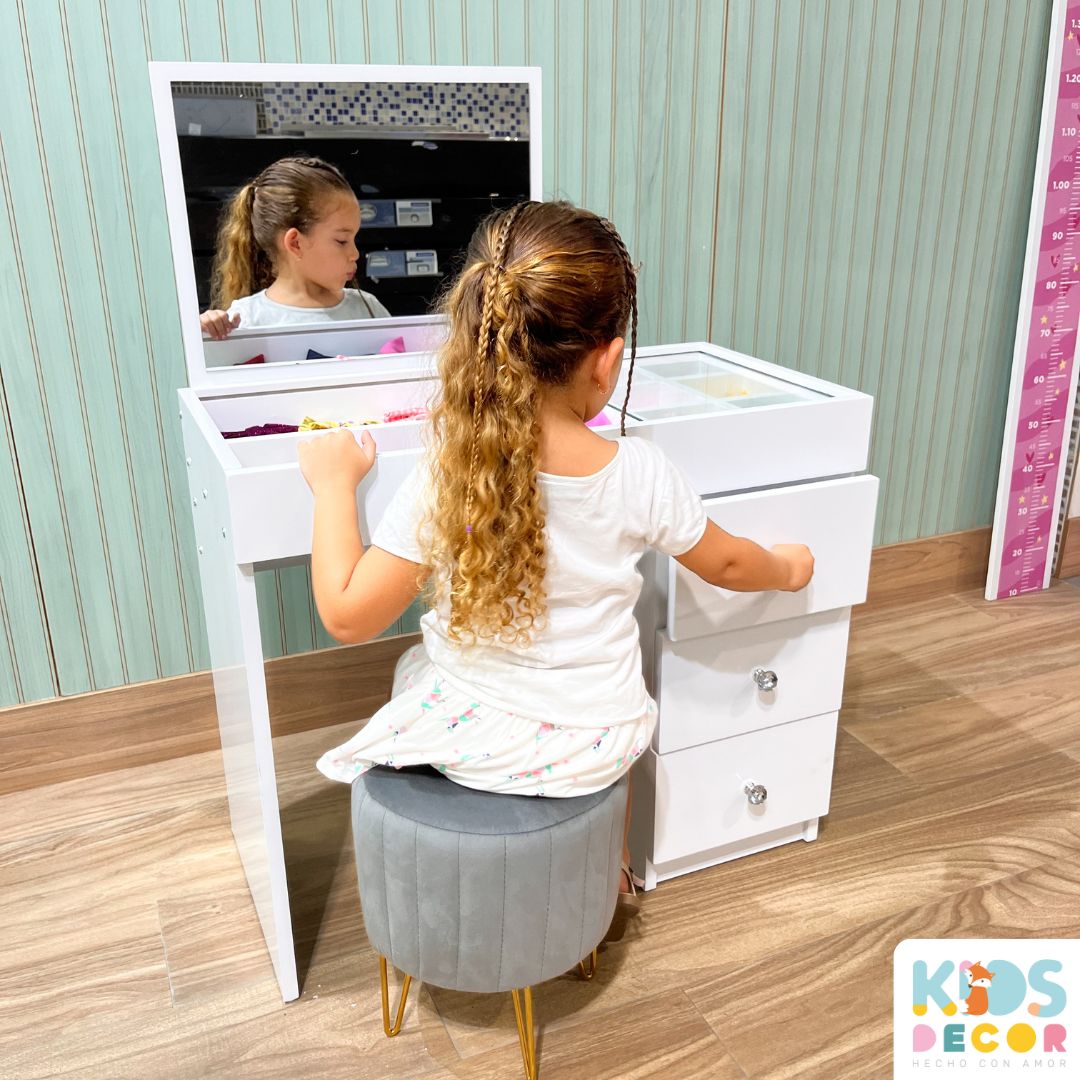 Tocador para Niñas con Diseño Moderno - Kids Decor Colombia