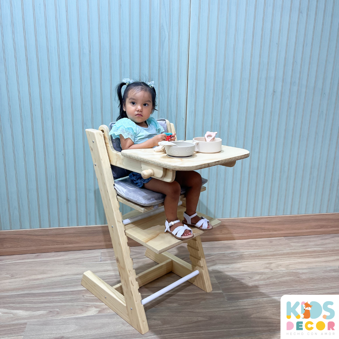 Silla Comedor Evolutiva para Bebés y Niños Ajustable en Altura