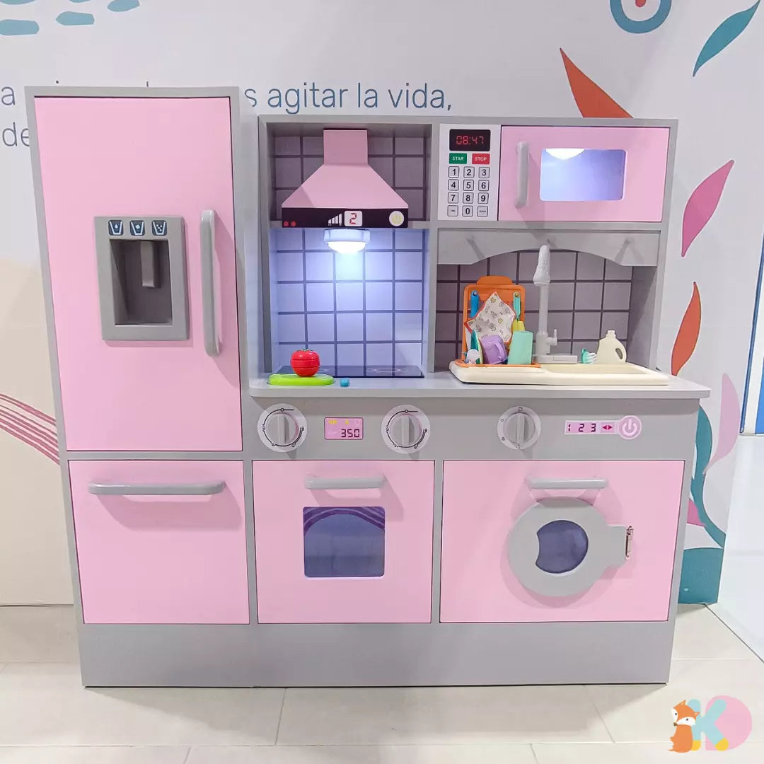 Nevera Cocina Para Niñas En Madera Cocina Infantil Mariana Con