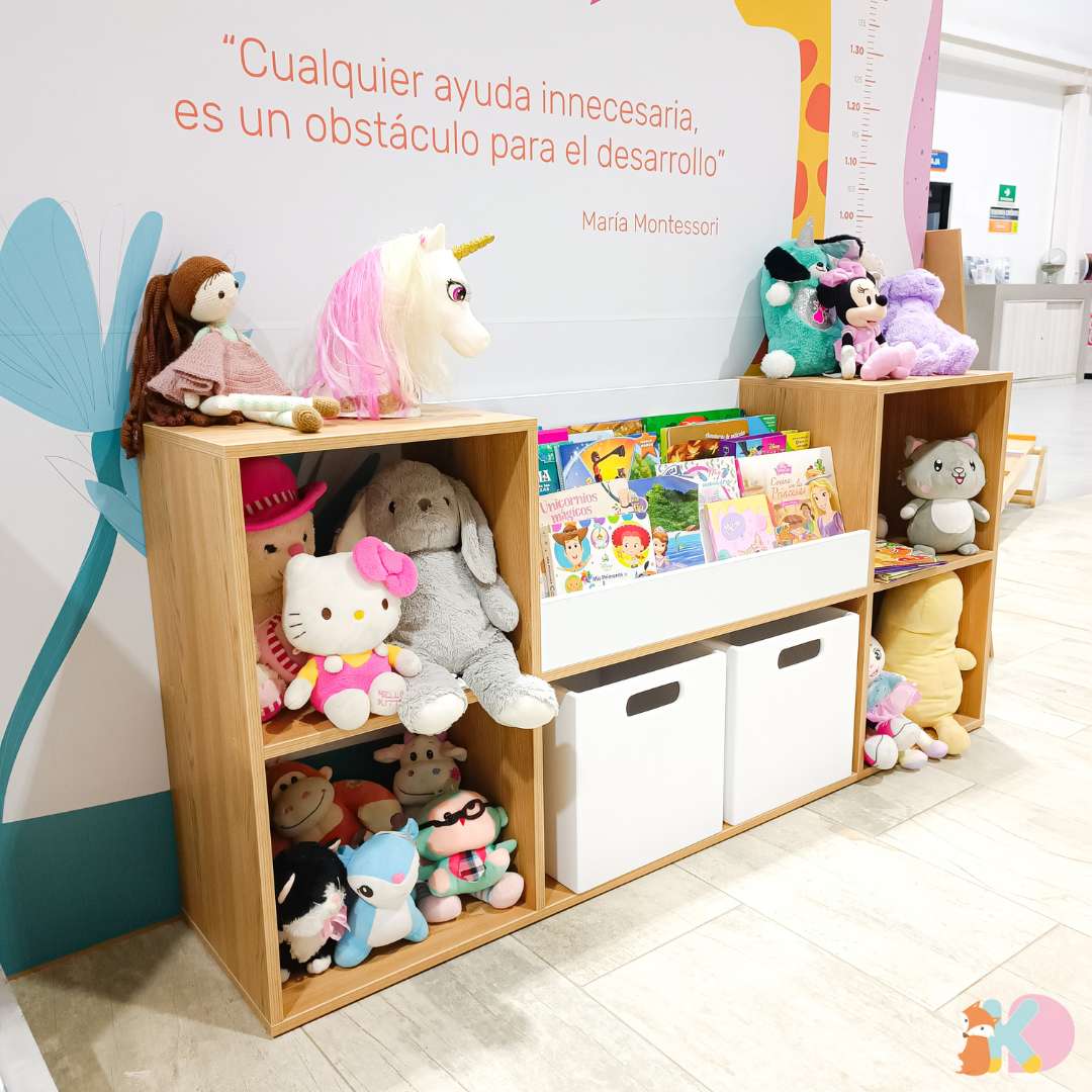 Organizador de Juguetes con Biblioteca Montessori y Cajones – Kids