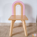 Silla Arcoiris en Pino - Kids Decor Colombia