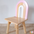 Silla Arcoiris en Pino - Kids Decor Colombia