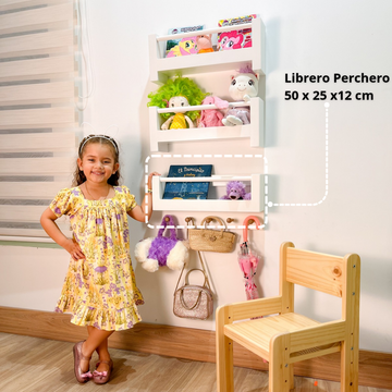 Librero Perchero – Kids Decor Colombia