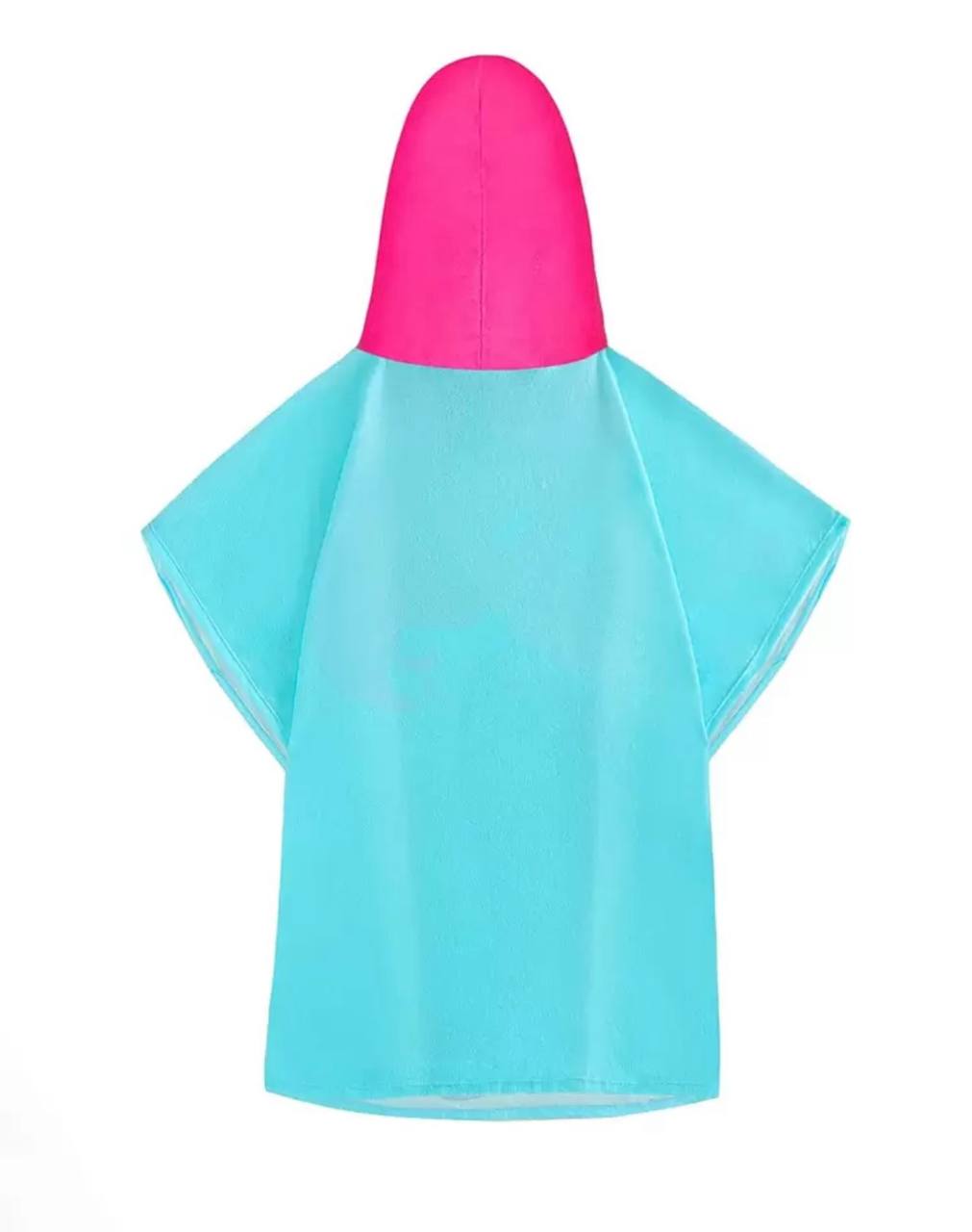 Poncho Toalla con Capucha de Sirena para Niña - Salida de Baño Infantil Unitalla (Largo 65cm)