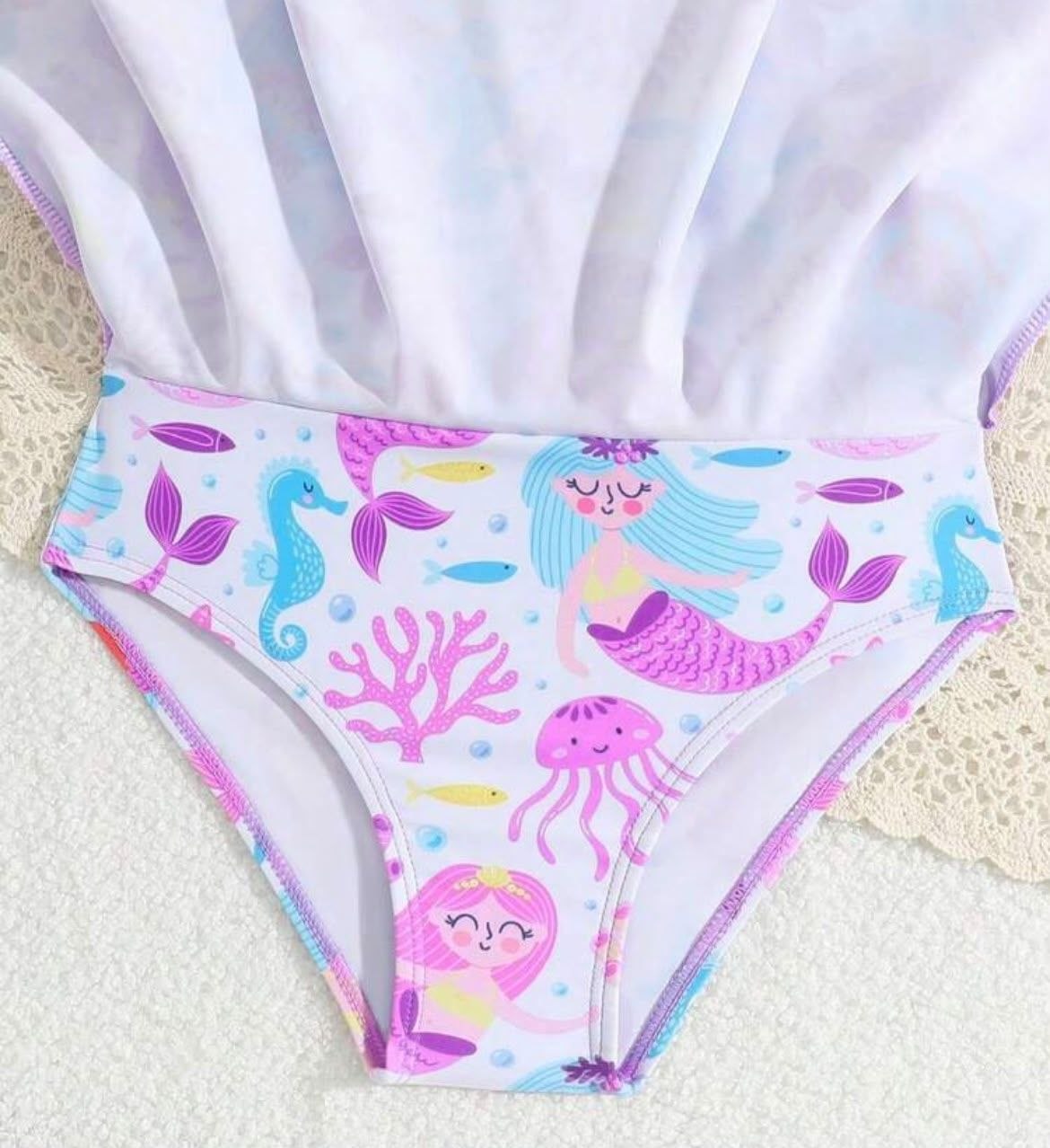 Vestido de Baño Sirenitas con Bolso y Ganchitos para Niña - Kids Decor Colombia